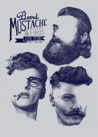 Beard Mustache and Hair by Studio Blanka